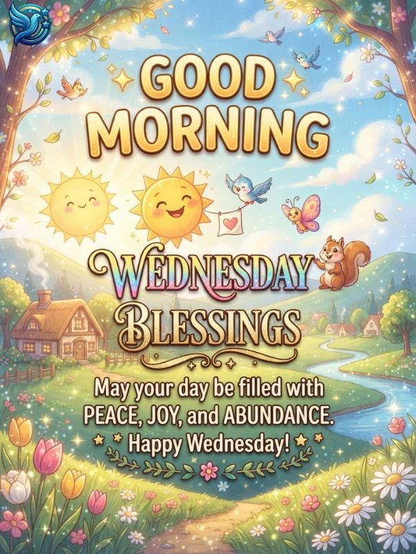 Animated Good Morning Wednesday Blessings