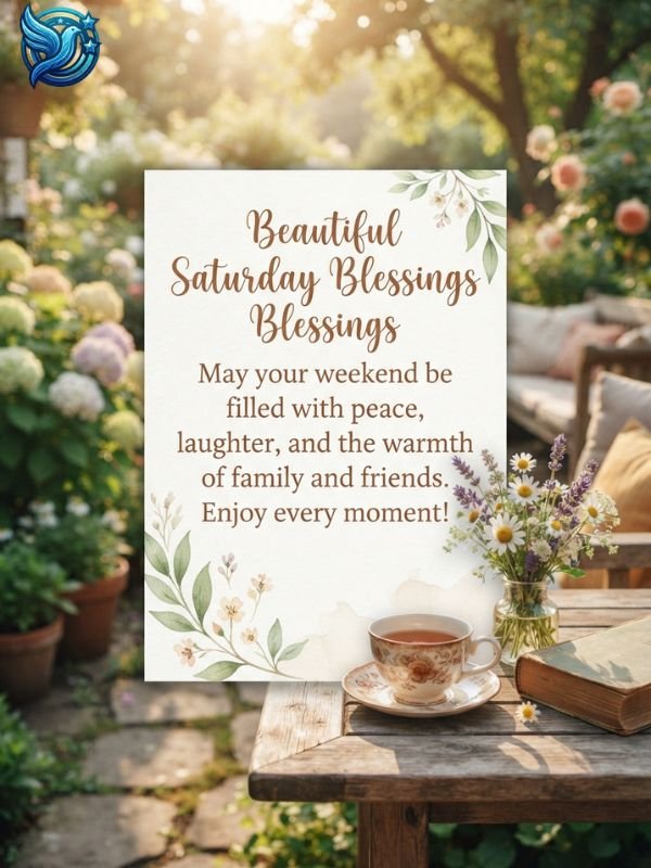 Beautiful Saturday Blessings for Family and Friends