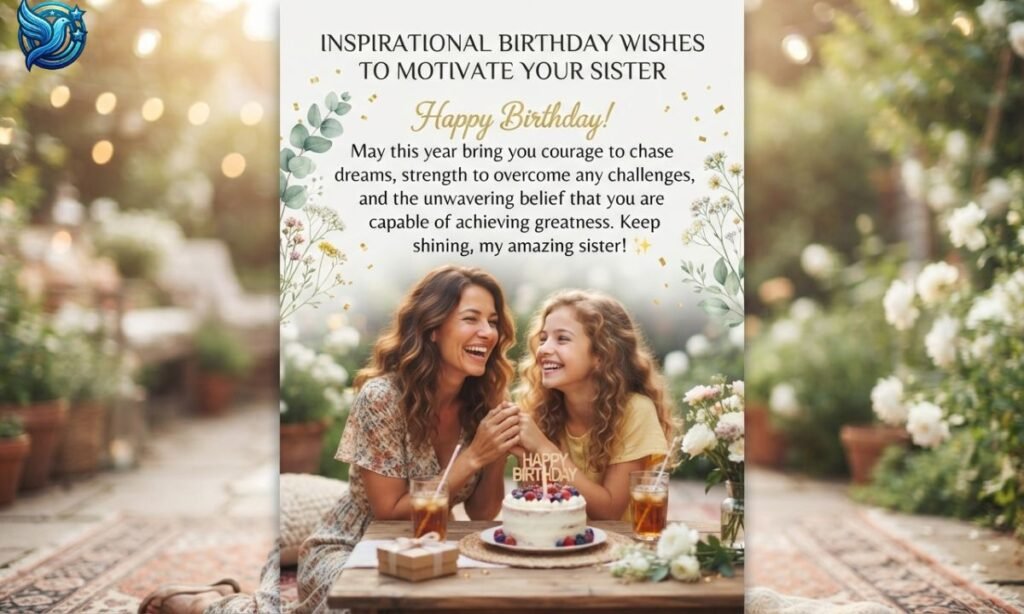 Birthday Wishes to Motivate Your Sister