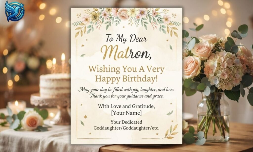 Birthday Wishes to My Matron