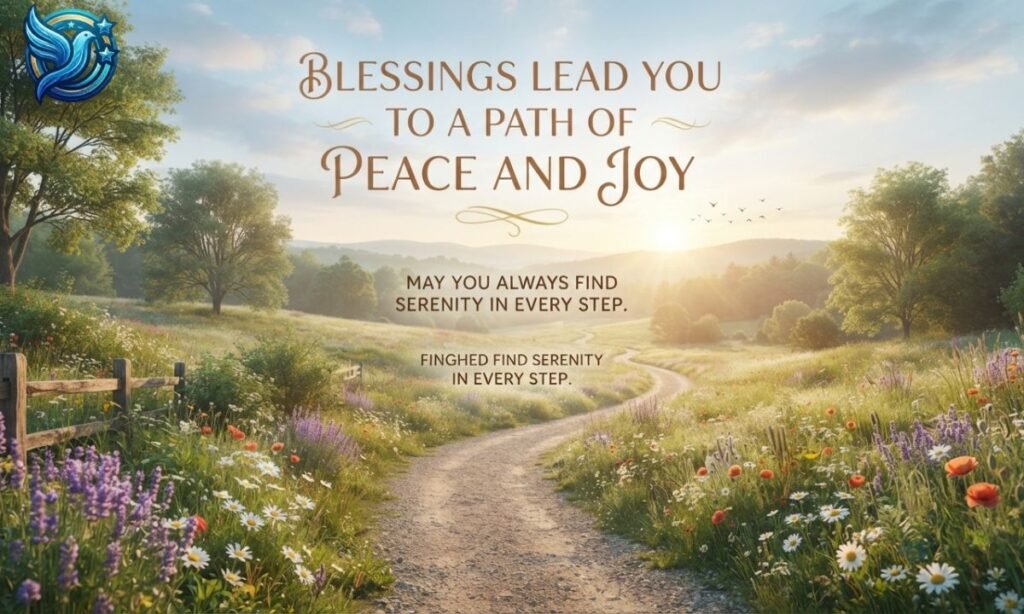 Blessings Lead You to a Path of Peace and Joy