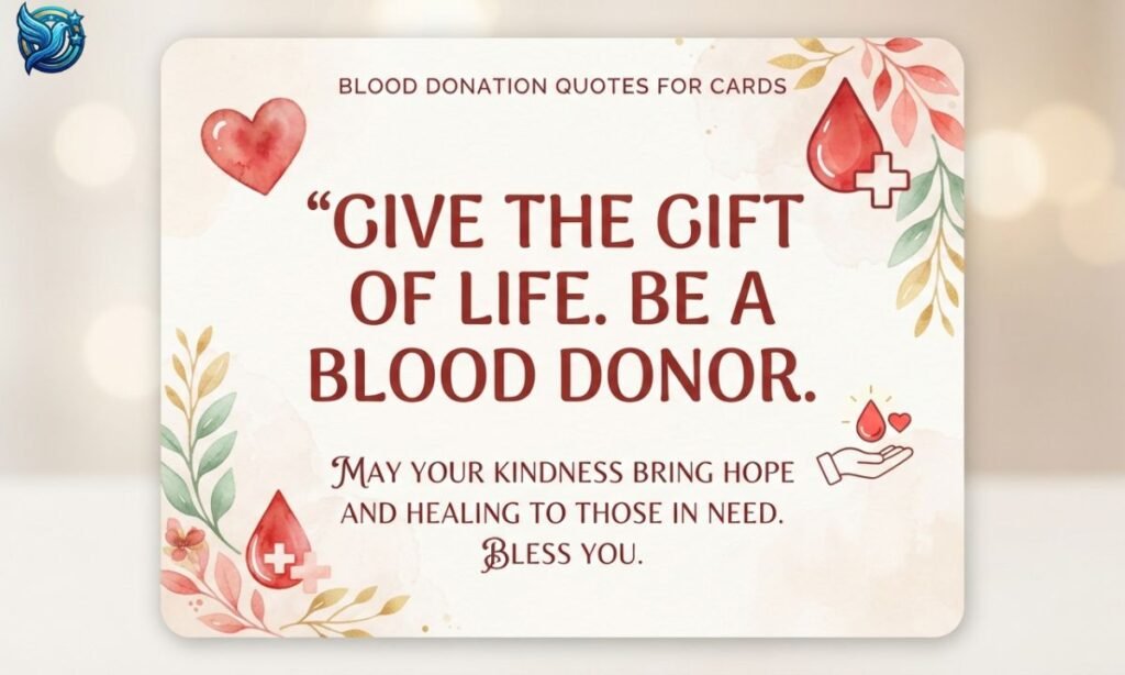 Blood Donation Quotes for Cards