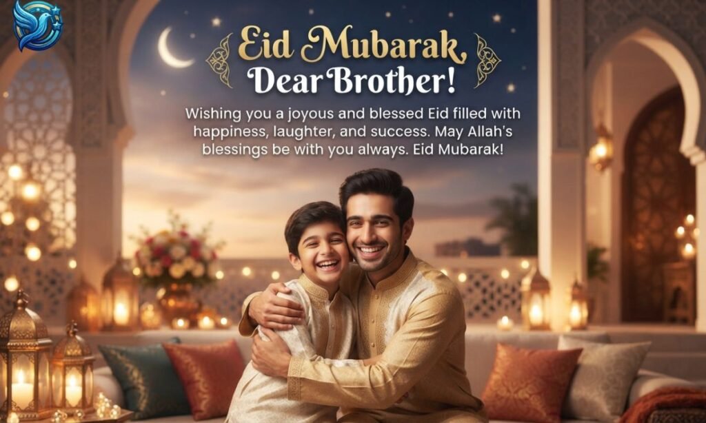 Eid Mubarak Wish for Brother