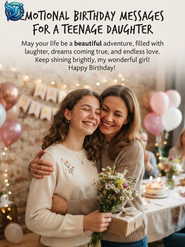 Emotional Birthday Messages for a Teenage Daughter