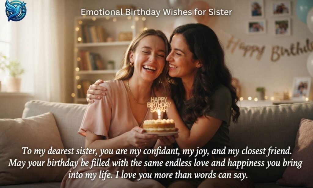 Emotional Birthday Wishes for Sister
