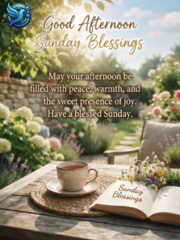 Good Afternoon Sunday Blessings