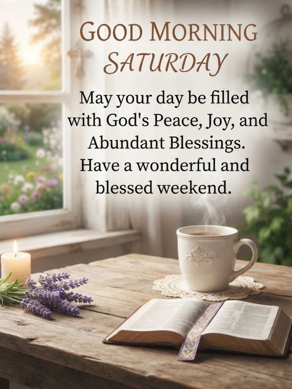 Good Morning Saturday Blessings and Prayers