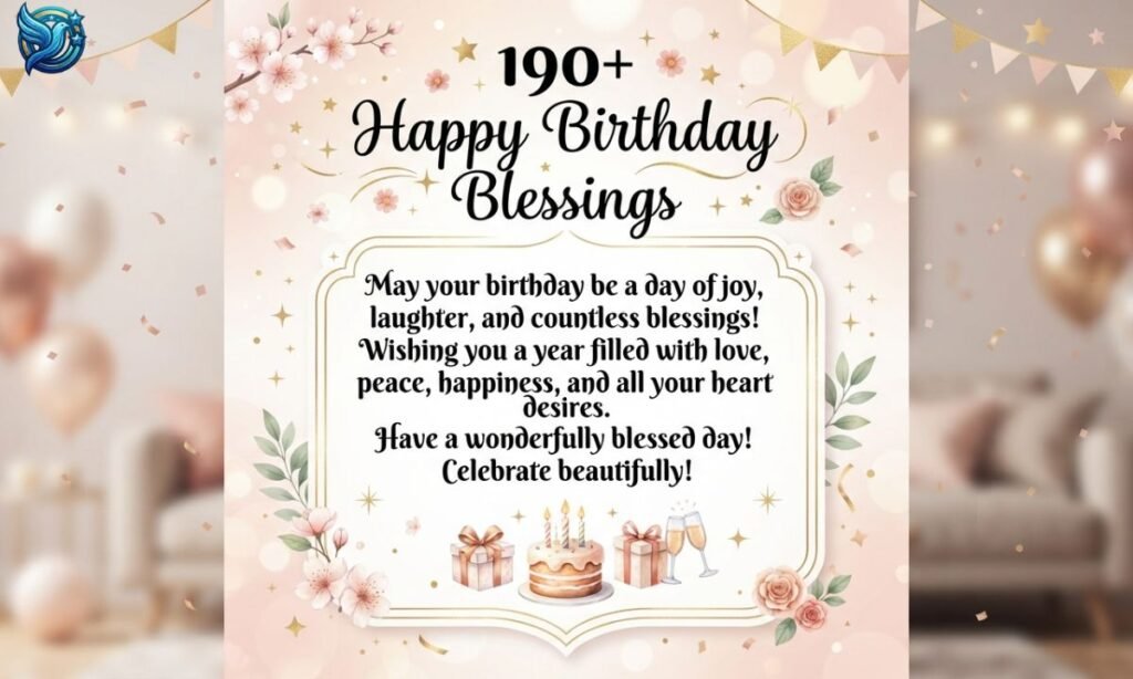 190+ Happy Birthday Blessings to Wish Someone Love, Joy, and Success