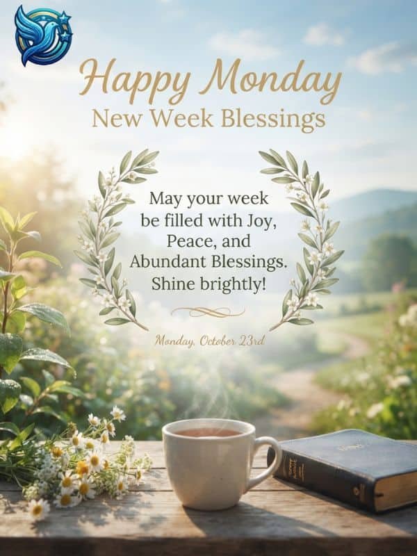 Happy Monday New Week Blessings