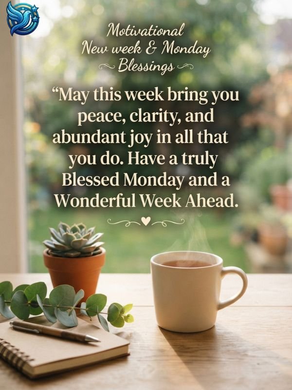 Motivational New week monday blessings