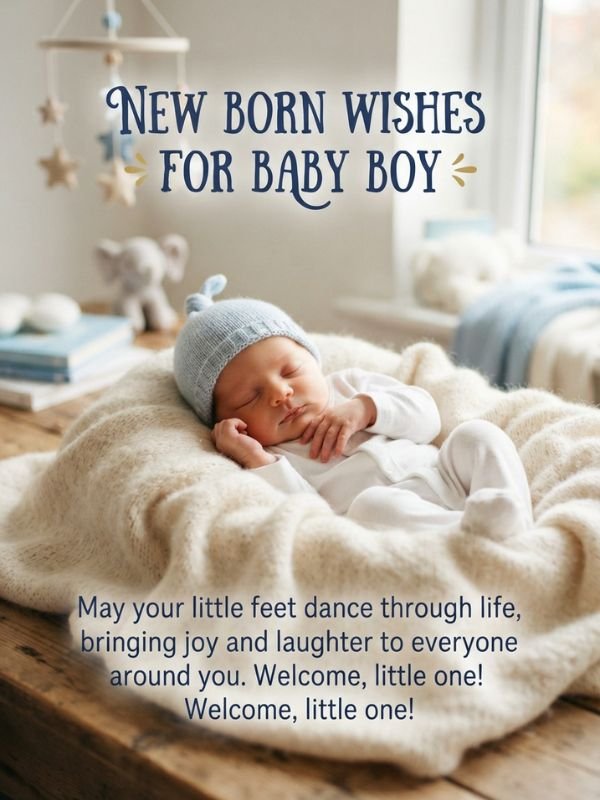 New Born Wishes for Baby Boy