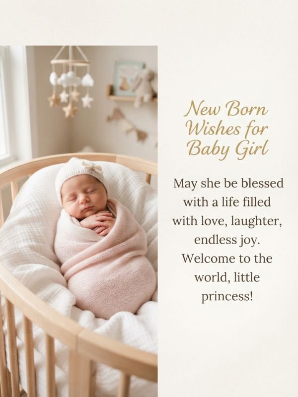 New Born Wishes for Baby Girl