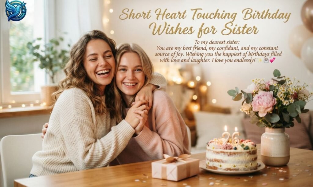 Short Heart Touching Birthday Wishes for Sister