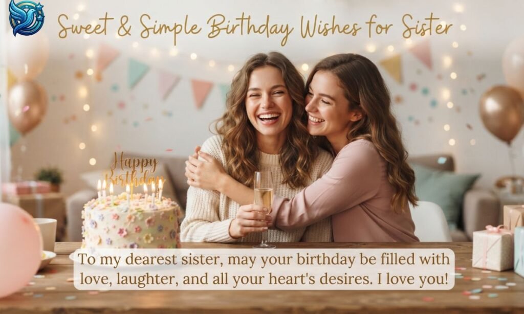 Sweet & Simple Birthday Wishes for Sister