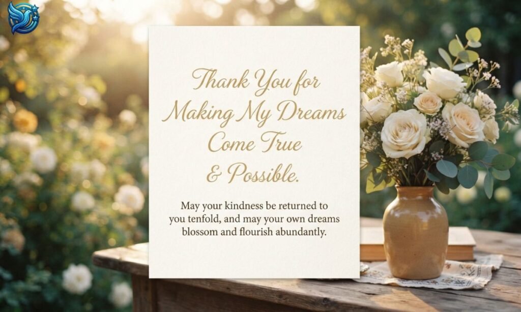Thank You for Making My Dreams