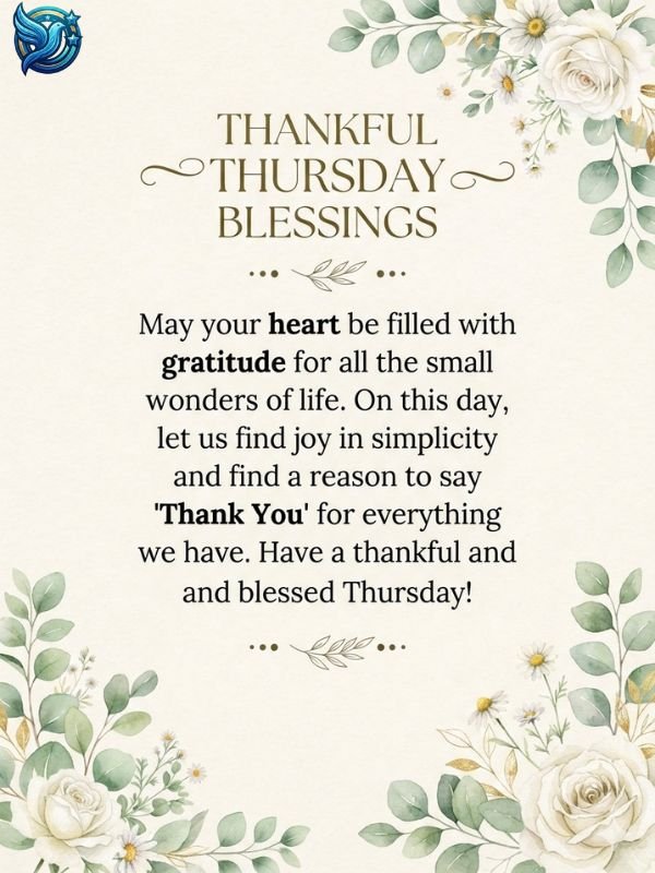 Thankful Thursday Blessings