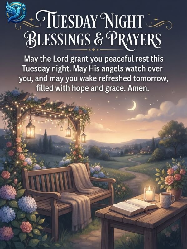 Tuesday night blessings and prayers images
