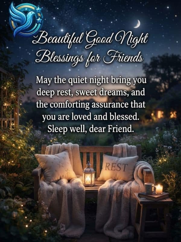 Beautiful Good Night Blessings for Friends