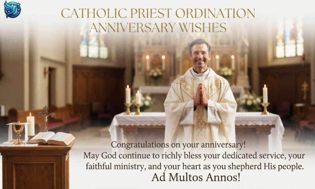 Catholic Priest Ordination Anniversary Wishes