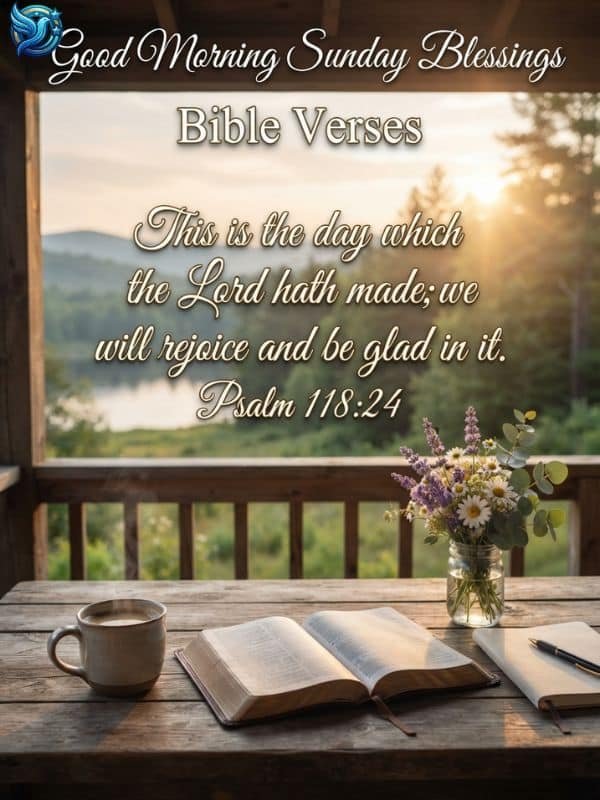 Good Morning Sunday Blessings Bible Verses