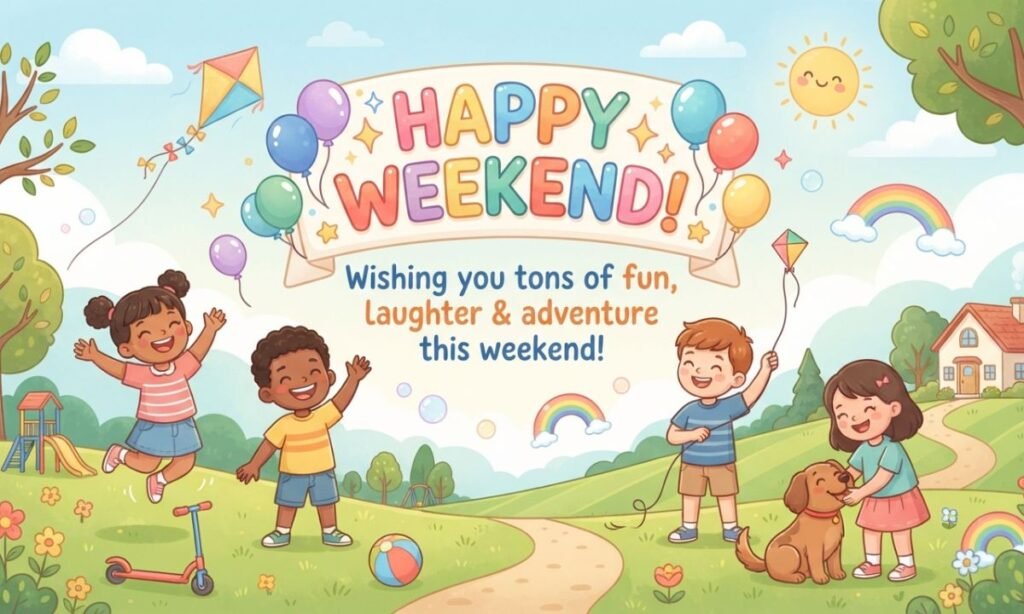 Happy Weekend Messages for Kids