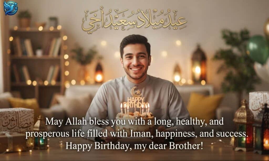 Islamic birthday wishes for brother