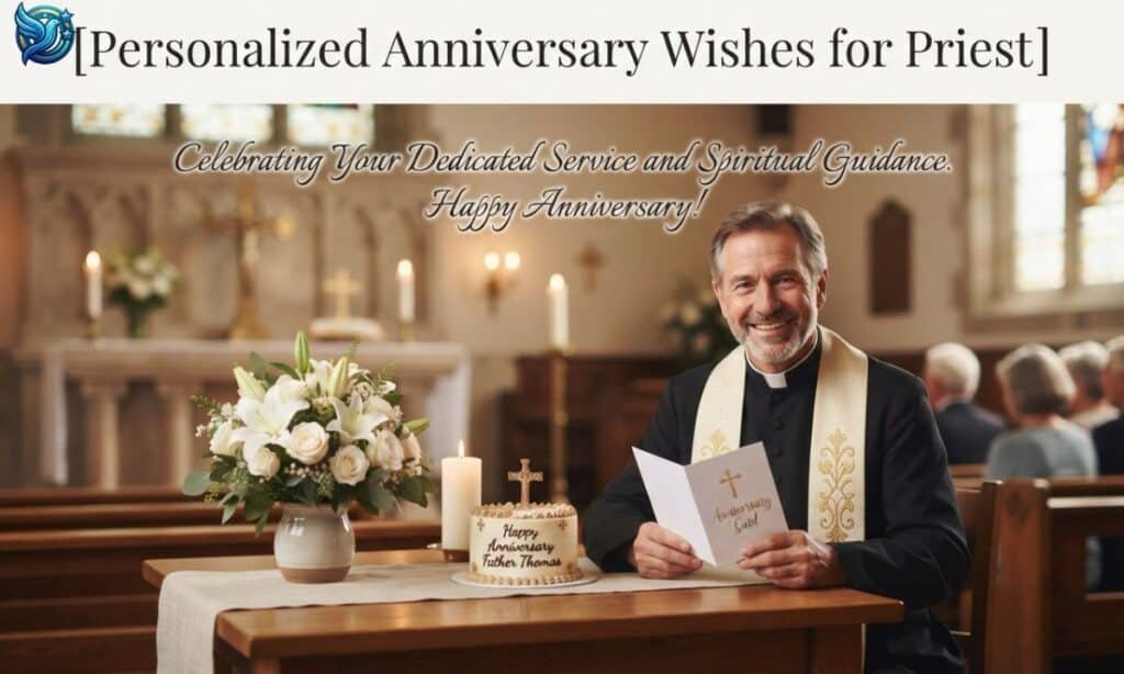 Personalized Anniversary Wishes for Priest