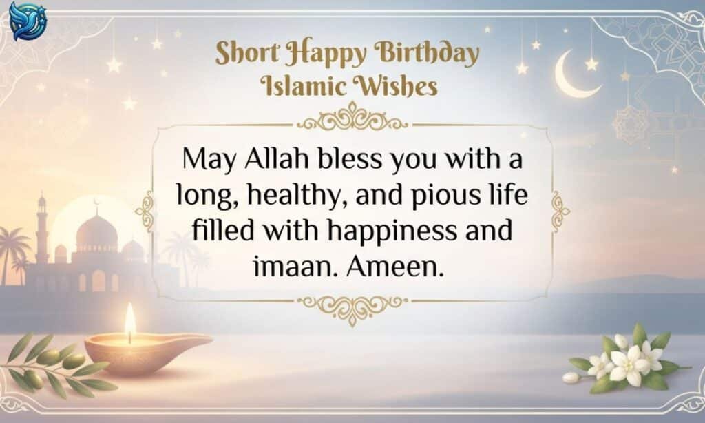 Short Happy Birthday Islamic Wishes